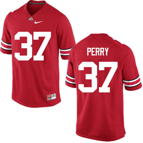 Ohio State Buckeyes #37 Joshua Perry College Football Jerseys Game-Red